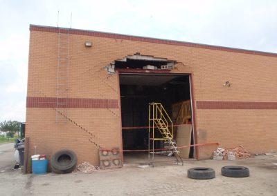 Brick Collapse Following Truck Impact
