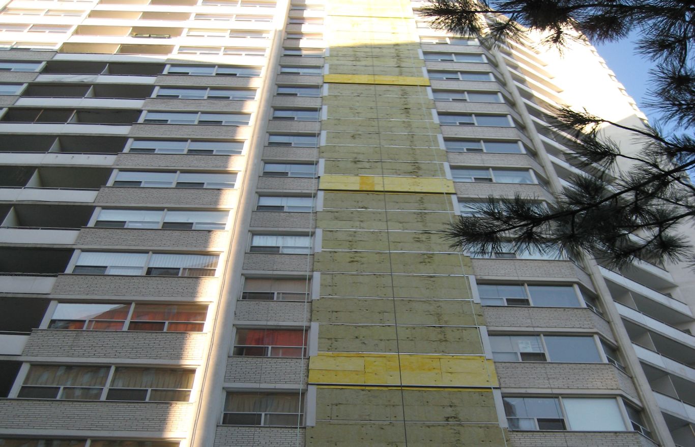 Brick Cladding Exterior of Apartment